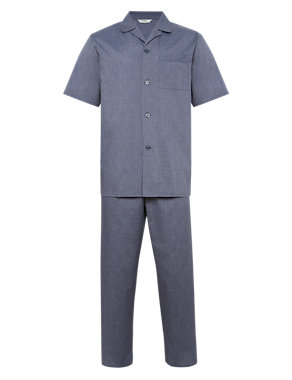 Cross Dye Short Sleeve Pyjamas Image 2 of 4