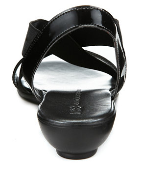 Crossover Elasticated Slingback Sandals Image 2 of 4