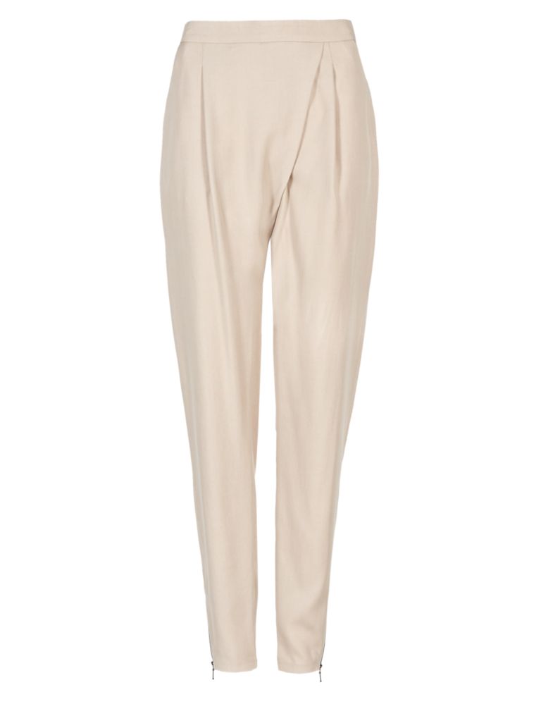 Crossover Textured Tapered Leg Trousers 3 of 5
