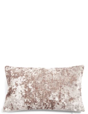 Crushed Velvet Bolster Cushion M&S