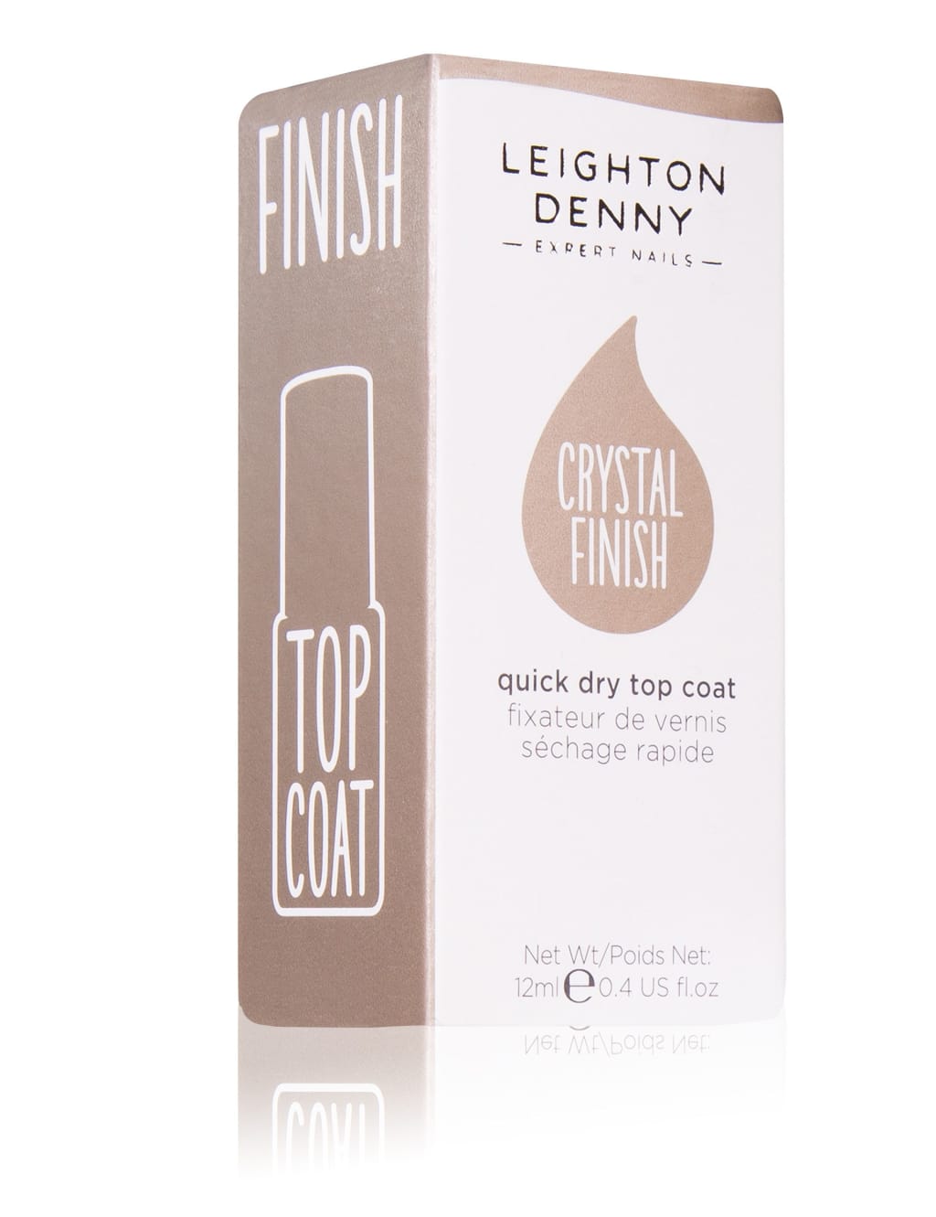 Crystal Finish Quick Dry Top Coat 12ml Leighton Denny M&S