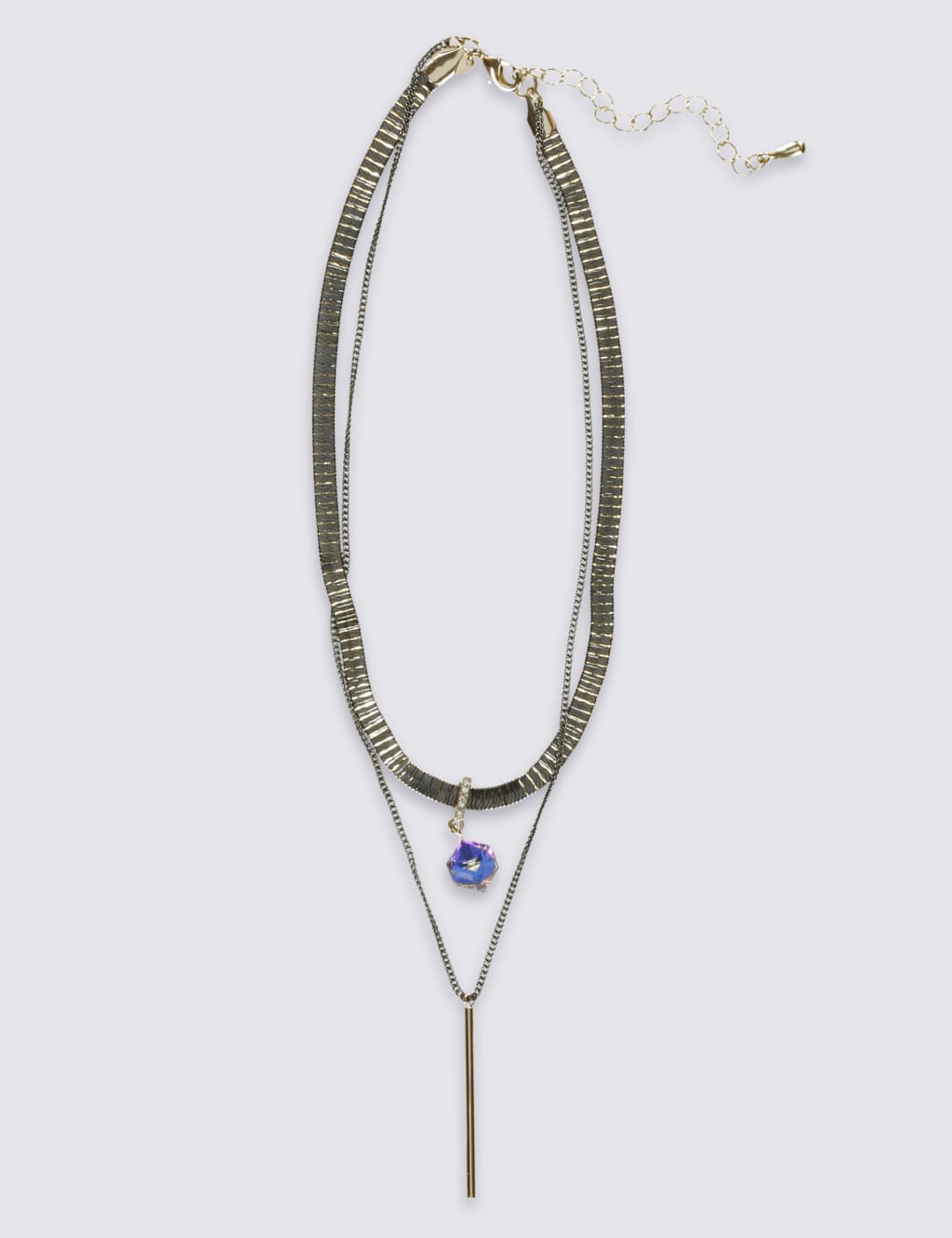 Cube Sparkle Choker Necklace M S Collection M S