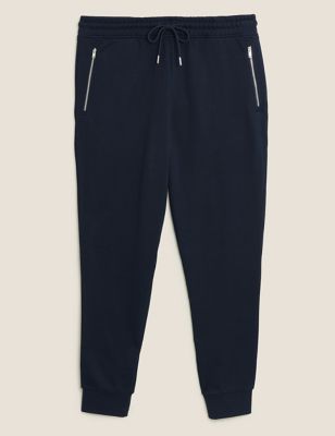 Cuffed Pure Cotton Smart Joggers Image 2 of 6