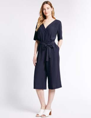 m&s navy jumpsuit