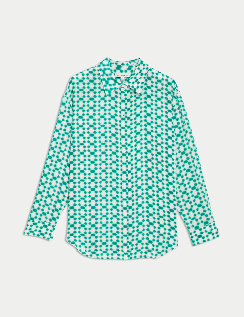 Cupro Rich Printed Collared Shirt 1 of 6