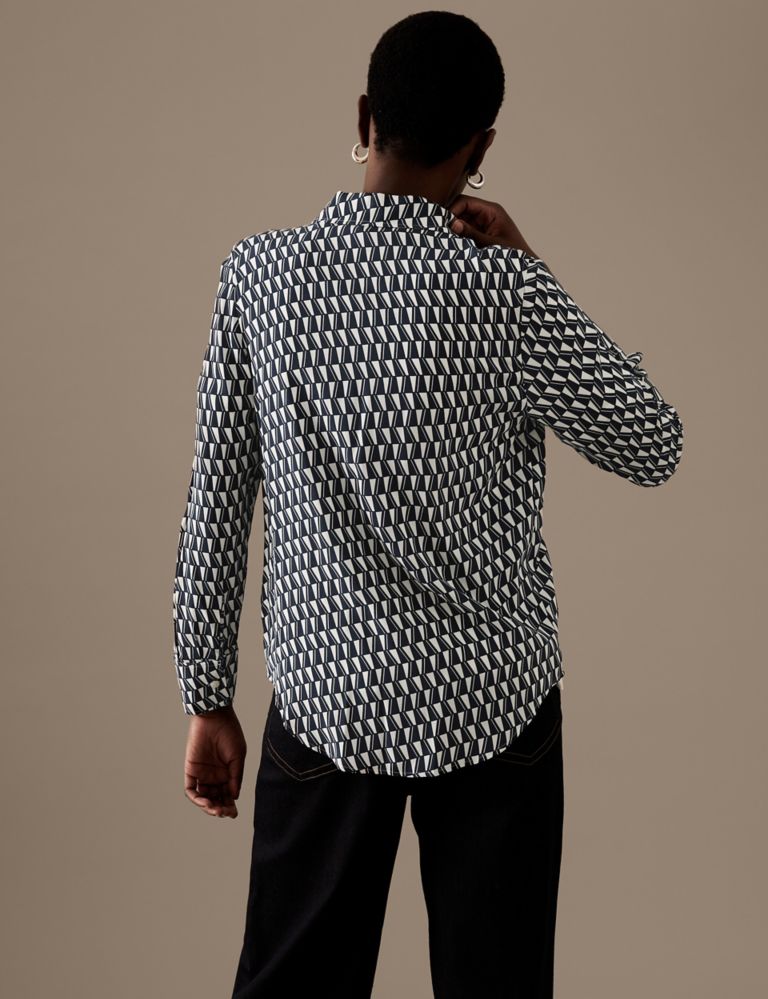 Cupro Rich Printed Shirt 6 of 6