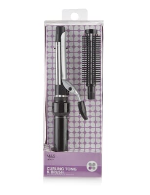 Curling tongs with brush attachment sale