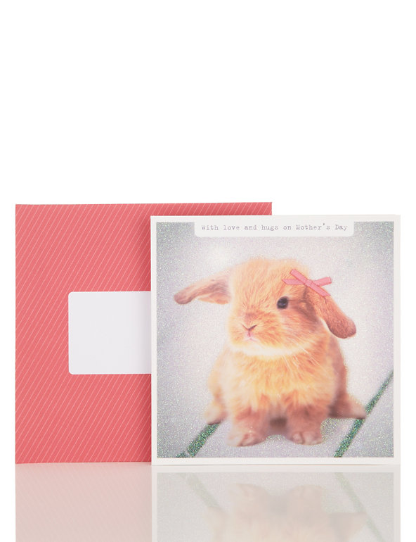 Cute Bunny Mother's Day Card Image 1 of 2