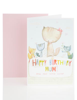 Cute Cat Mother Birthday Card | M&S