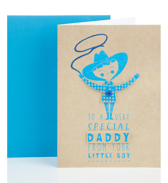 Cute Cowboy Father's Day Card Image 1 of 2