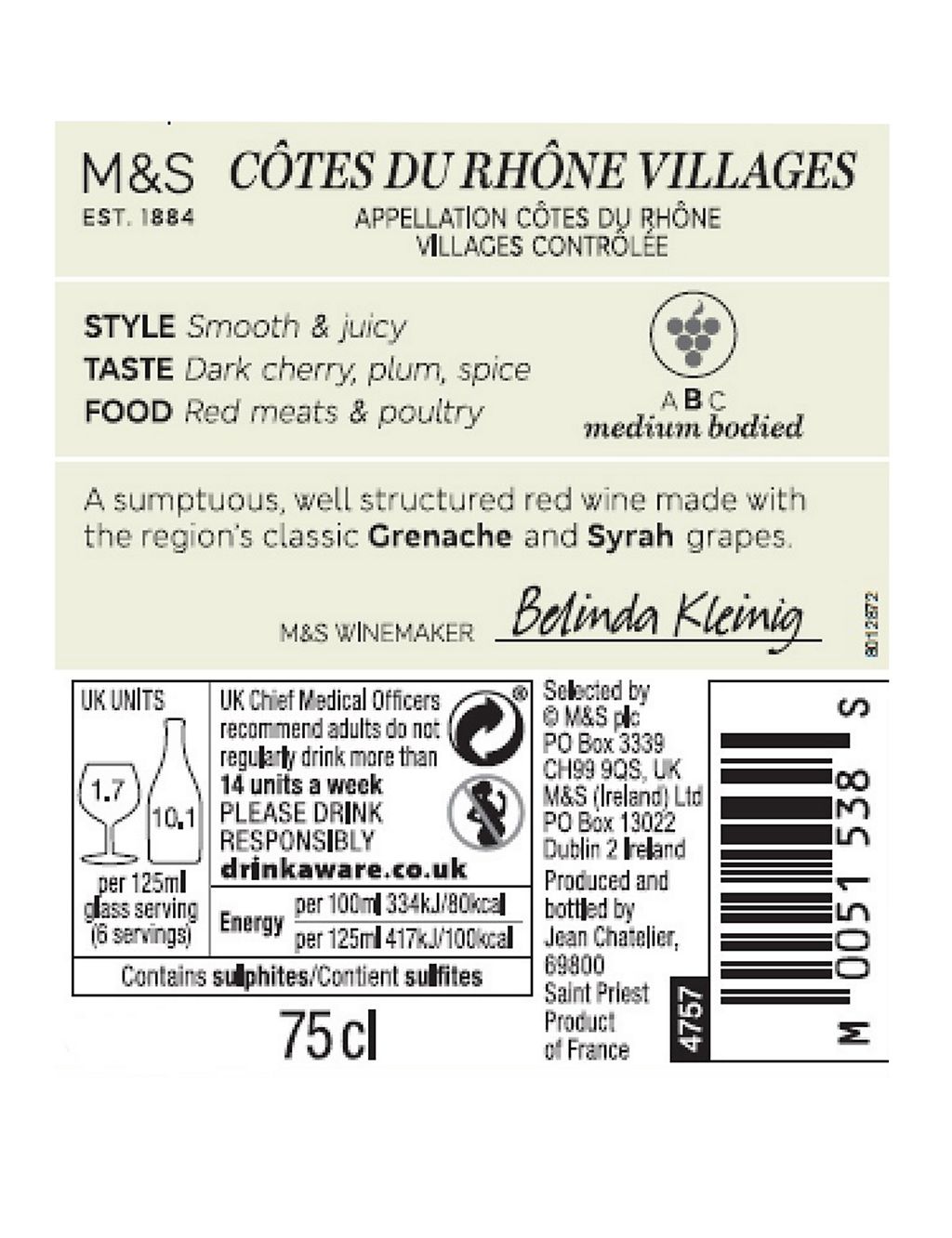 Côtes du Rhône Villages - Case of 6 4 of 4