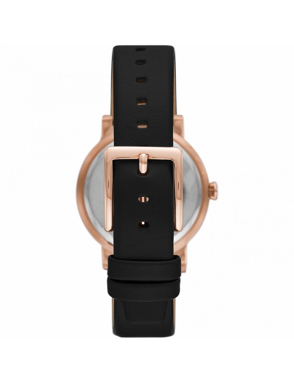 DKNY 7th Avenue Black Leather Watch 1 of 10