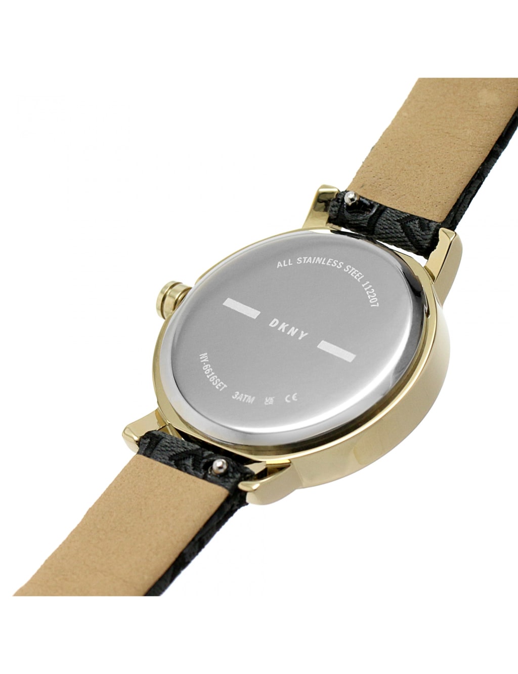 Montre Bracelet DKNY à Croix Argentée - Boîtier Blanc Plastique, Occasion, Pour Femme