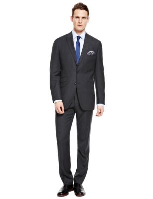 Charcoal Tailored Fit Suit | Autograph | M&S