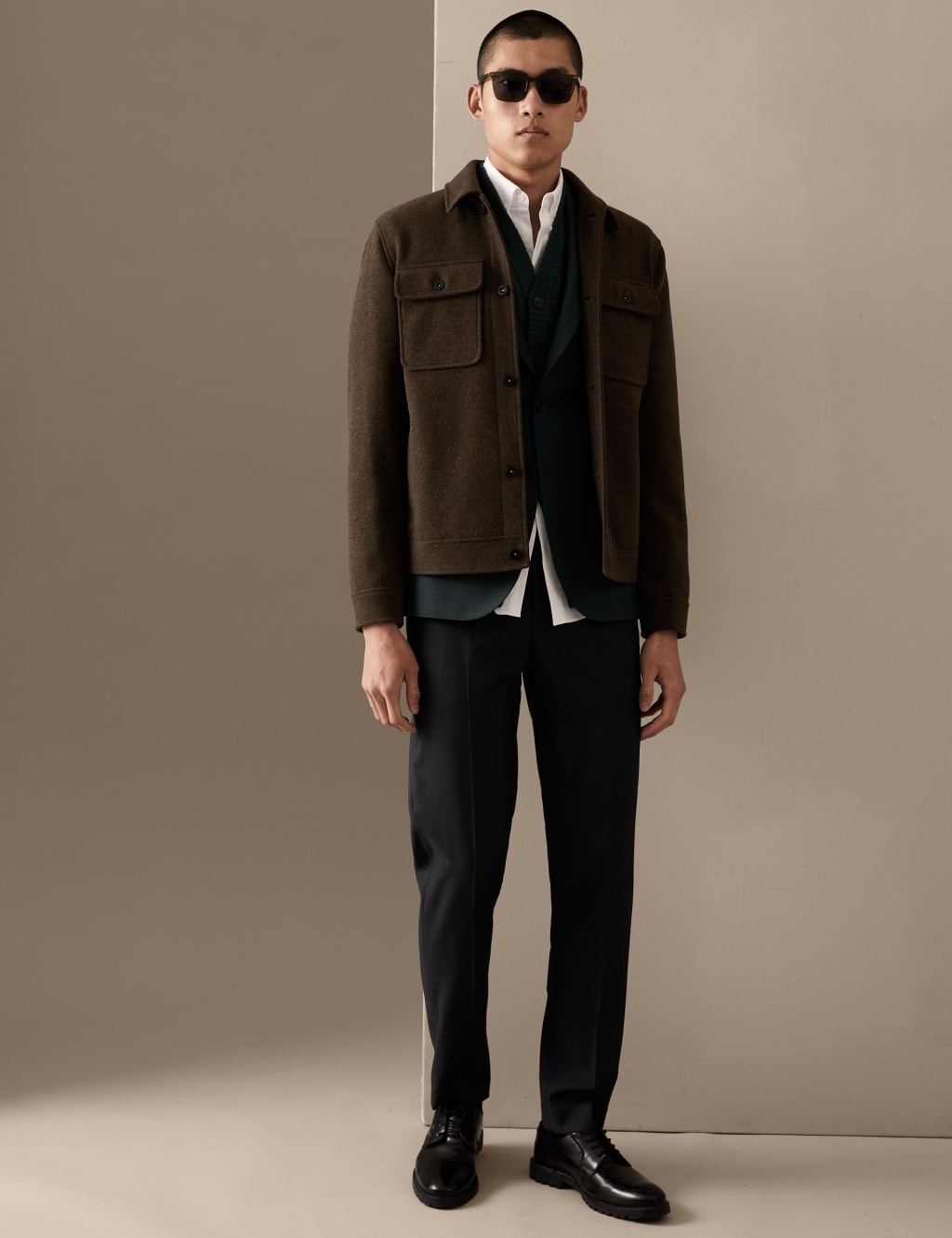Tailored Fit Pure Wool Textured Suit image 6