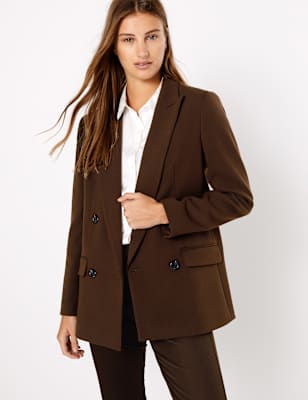 Ensemble pantalon et blazer crois&eacute;