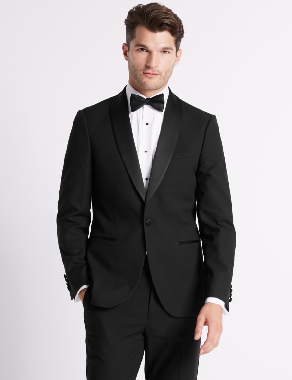 Black Tailored Fit Dinner Suit