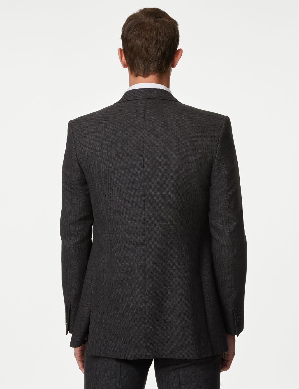Slim Fit Pure Wool Textured Suit image 3