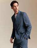 Tailored Fit Linen Rich Suit