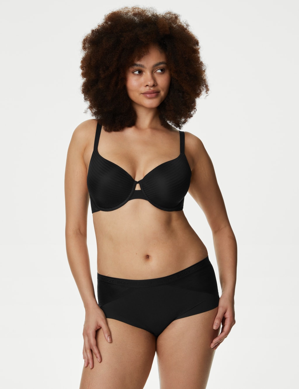 Shape Define™ Striped Wired T-Shirt Bra Set A-E