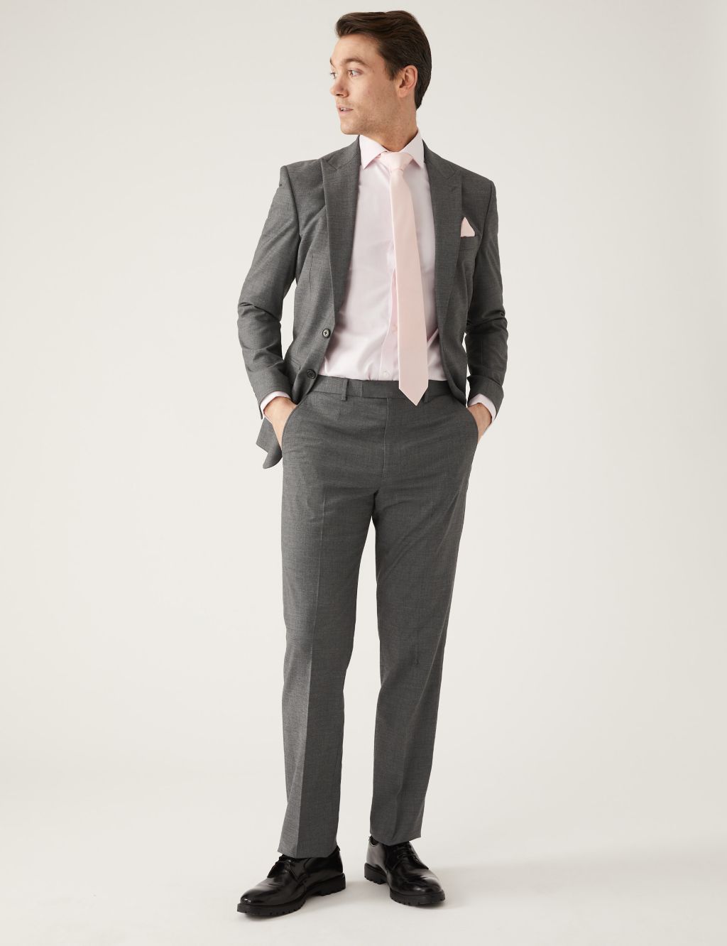 Slim Fit Sharkskin Suit image 1