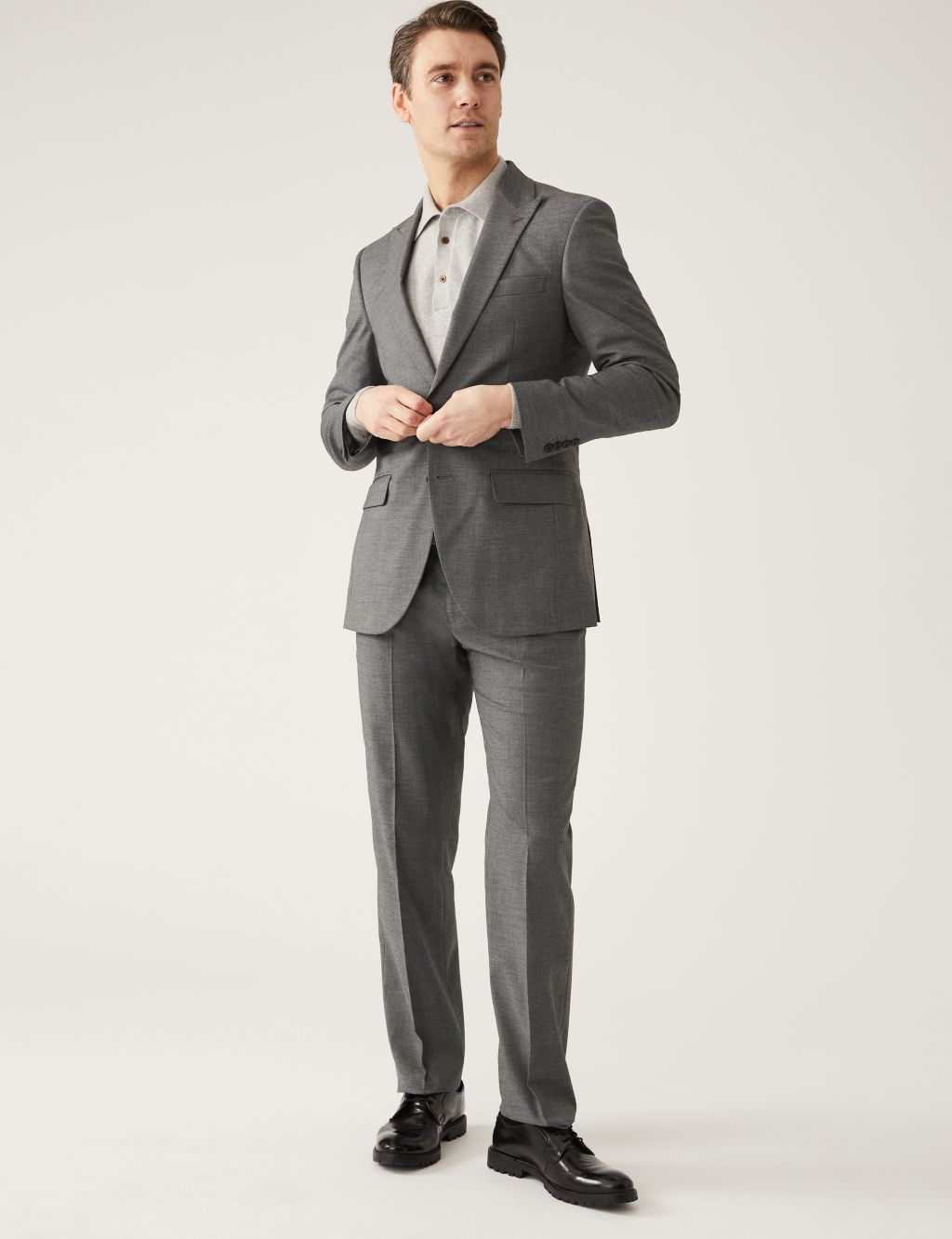 Slim Fit Sharkskin Suit image 6
