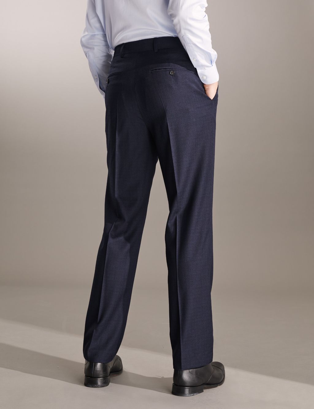 Tailored Fit Wool Rich Check Stretch Suit image 5