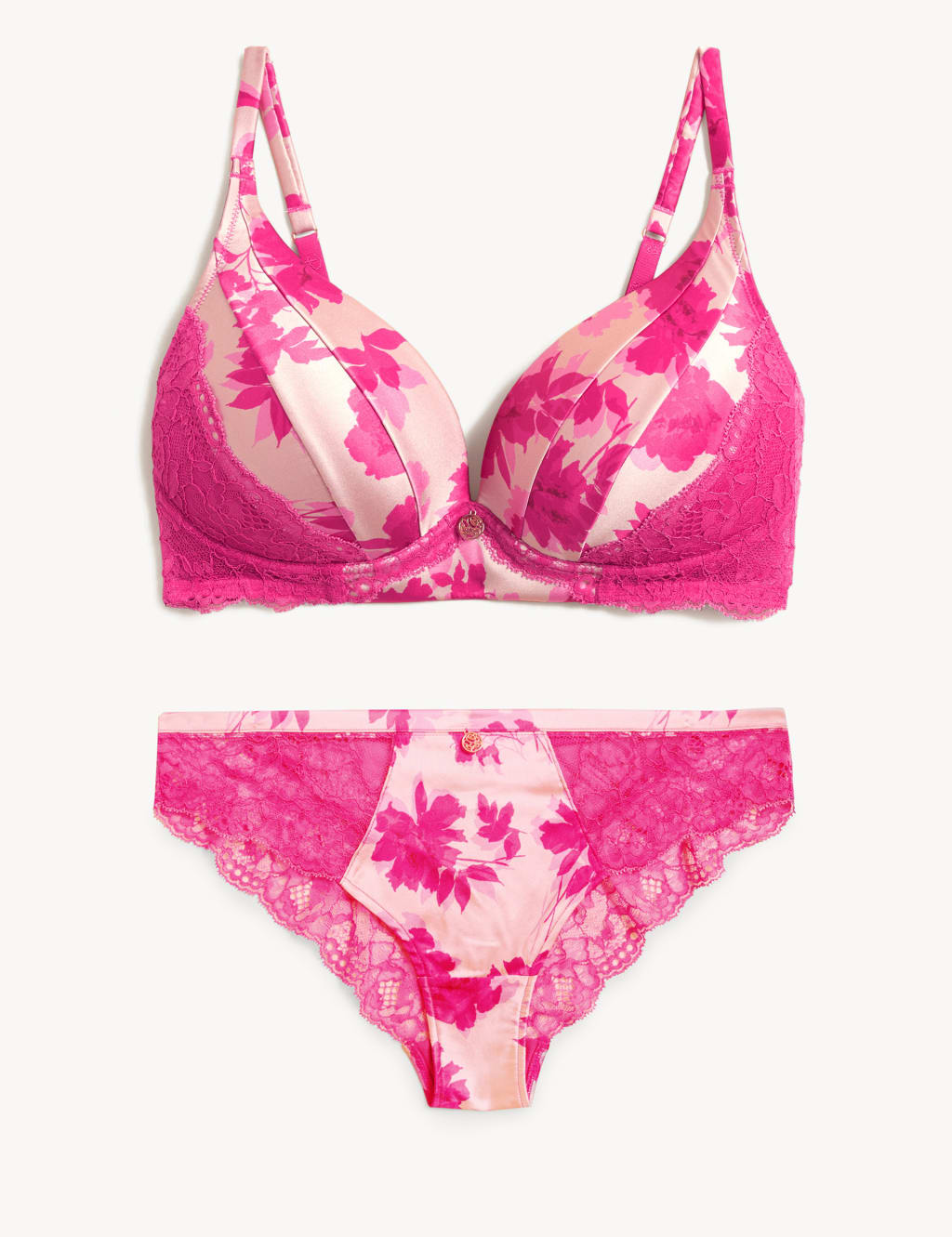 Laylani Non Wired Plunge Bra with Silk Set A-E image 2
