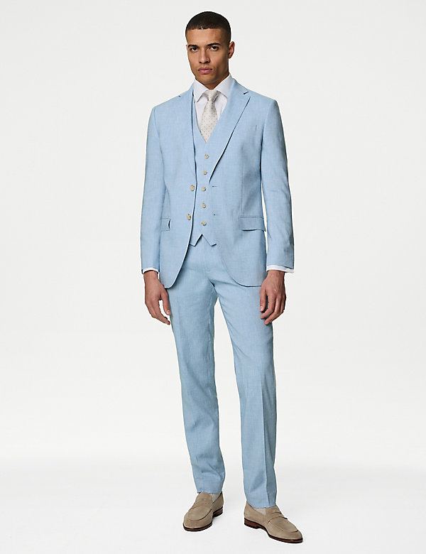 Tailored Fit Italian Linen Miracle™ Suit - BE