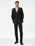 Slim Fit Pure Wool Textured Suit