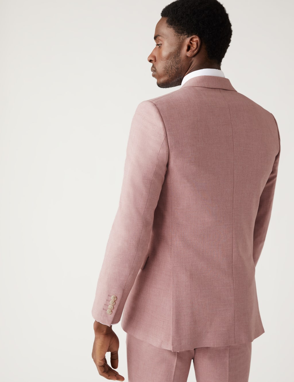 Slim Fit Marl Stretch Suit image 3