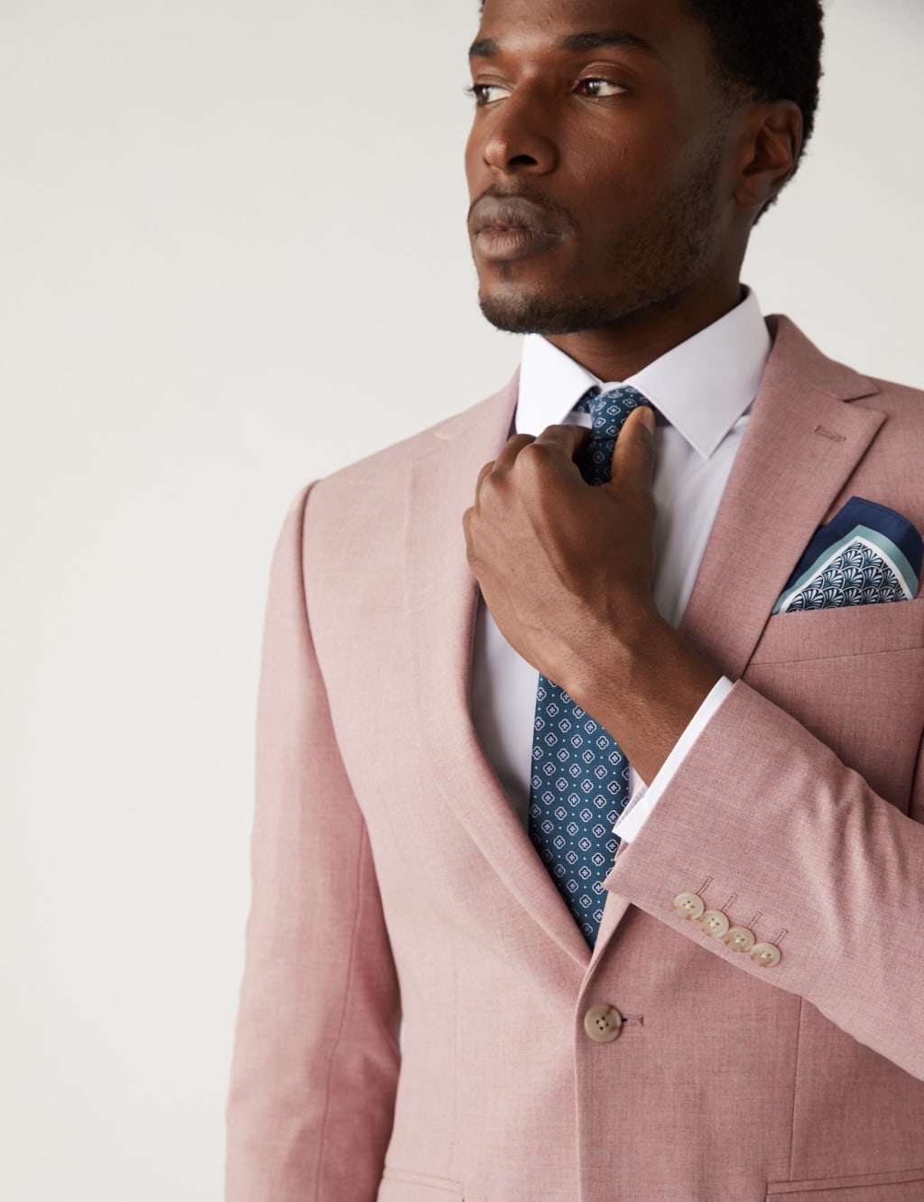 Slim Fit Marl Stretch Suit image 7