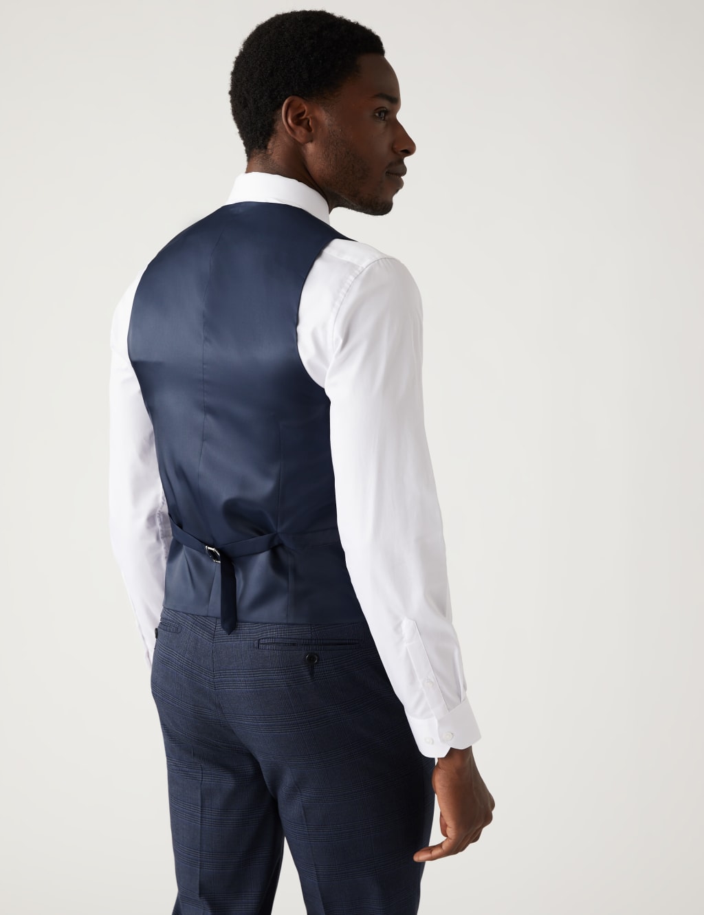 Regular Fit Prince of Wales Check Suit image 3