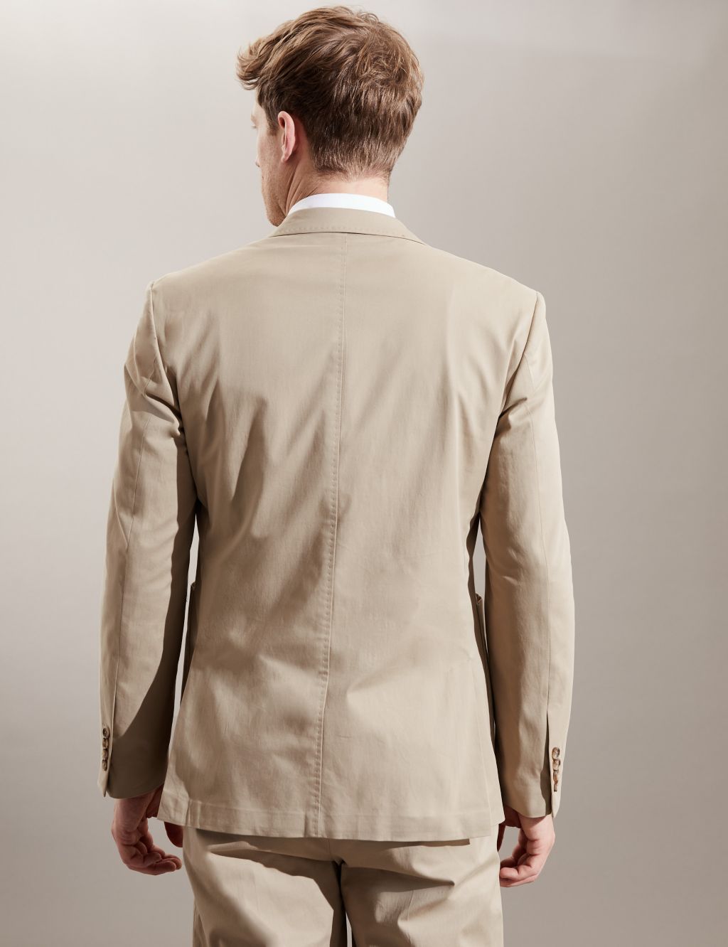 Slim Fit Italian Cotton-Stretch Suit image 3