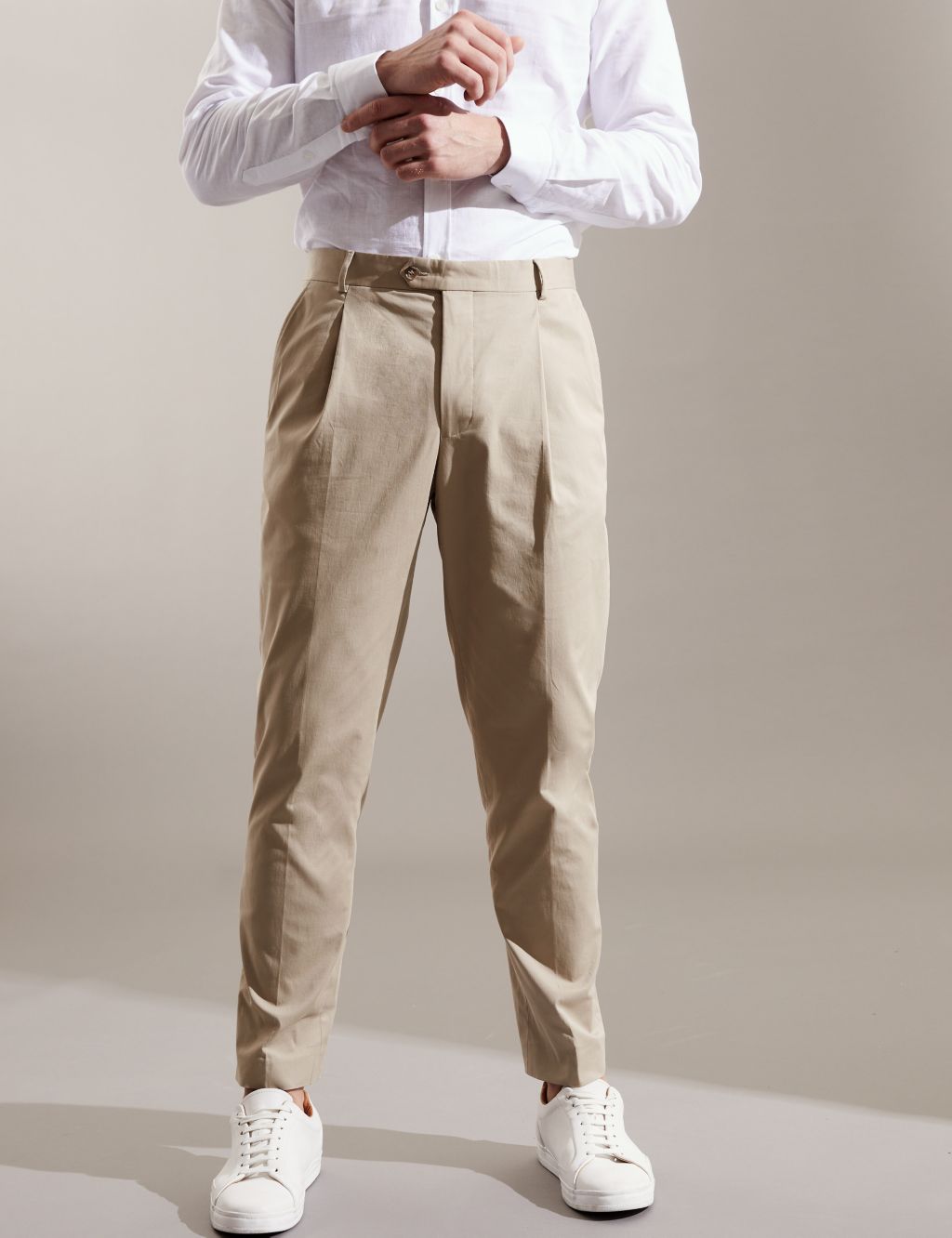 Slim Fit Italian Cotton-Stretch Suit image 4
