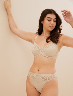Wild Blooms Wired Full Cup Bra Set A-E - RO