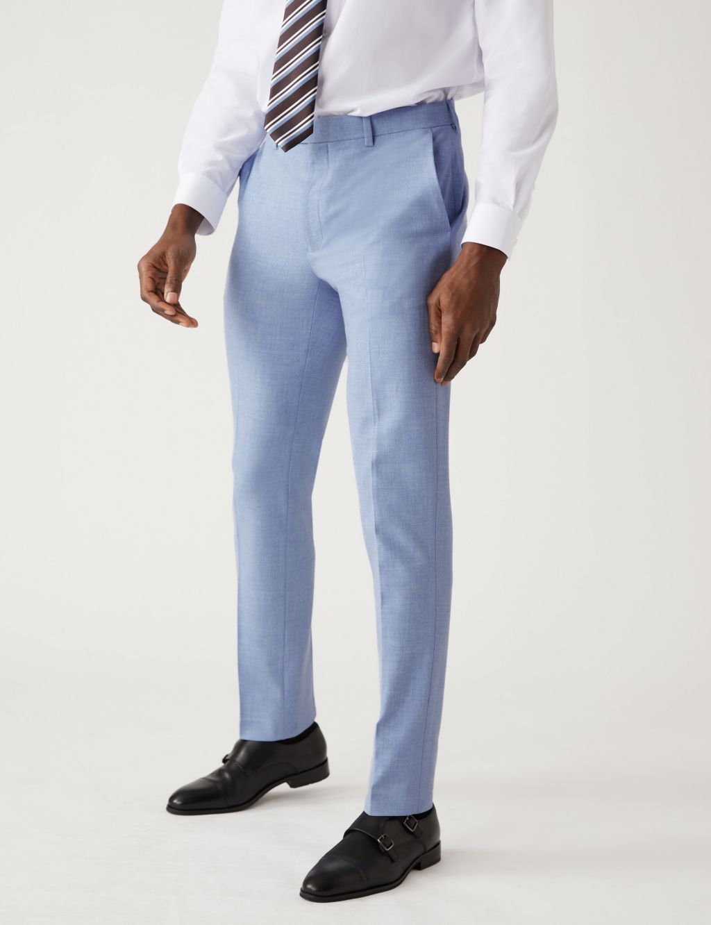 Slim Fit Marl Stretch Suit image 4