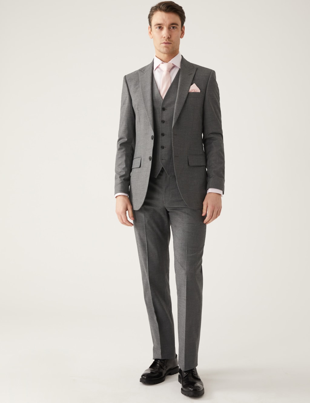 Slim Fit Sharkskin Suit image 1