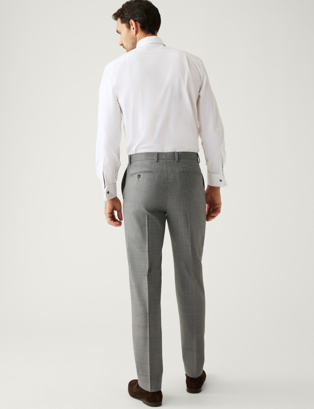 Regular Fit Pure Wool Check Suit image 6