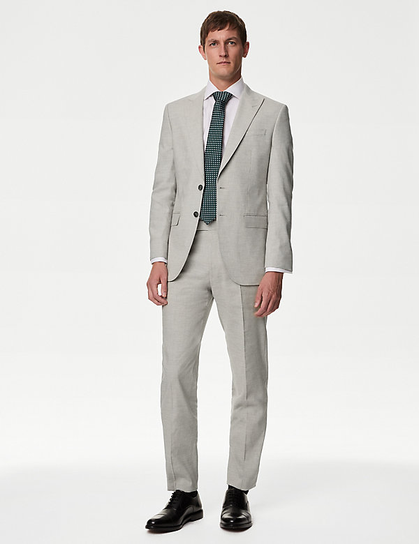 Tailored Fit Italian Linen Miracle™ Suit - NL