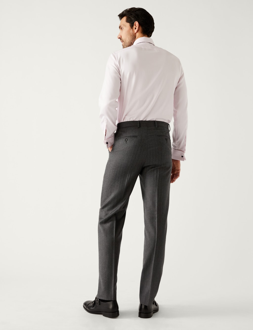 Regular Fit Pure British Wool Herringbone Suit image 5