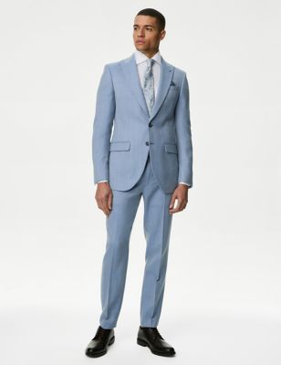 Regular Fit Wool Blend Suit - US
