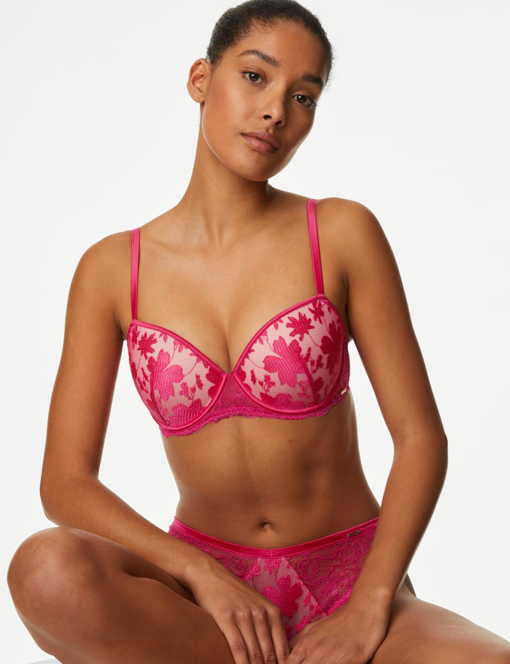 Aster Wired Balcony Bra Set F-H