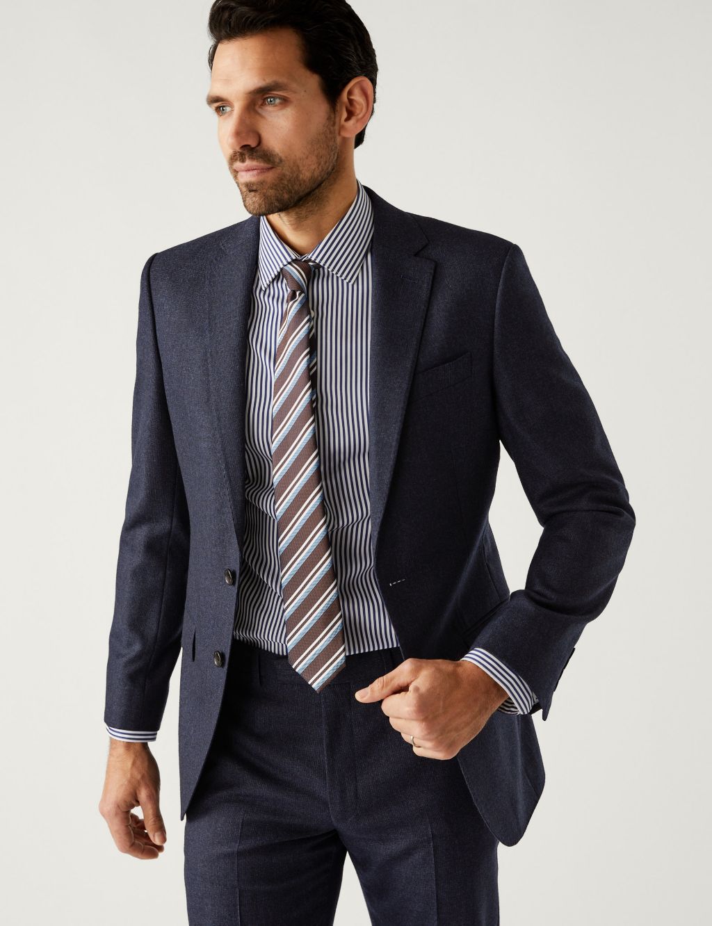 Tailored Fit Pure Wool Suit image 2
