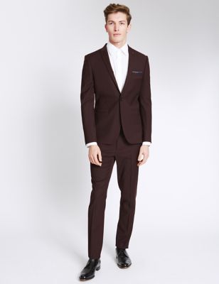 Plum Modern Slim Suit