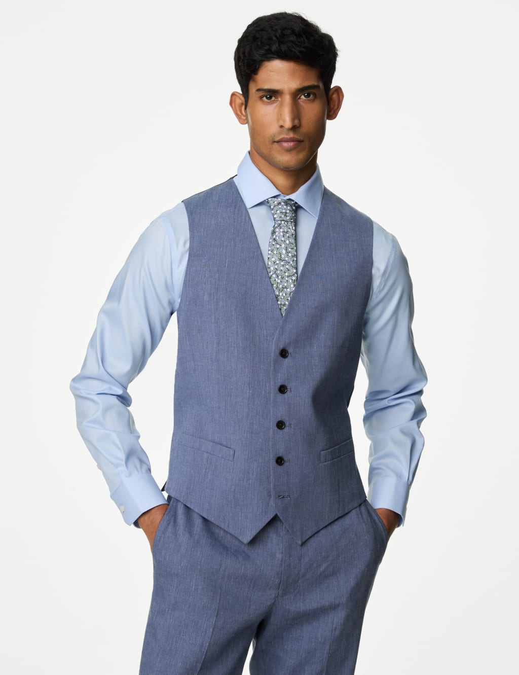 Tailored Fit Italian Linen Miracle™ Suit image 2