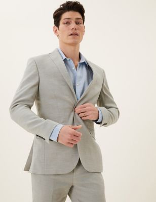 Slim Fit Italian Linen Miracle™ Suit | M&S