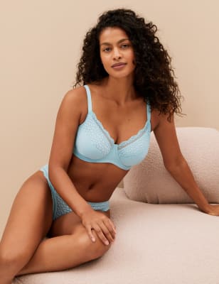 M&S Autograph Satin Minimiser Bra 32D RRP £26