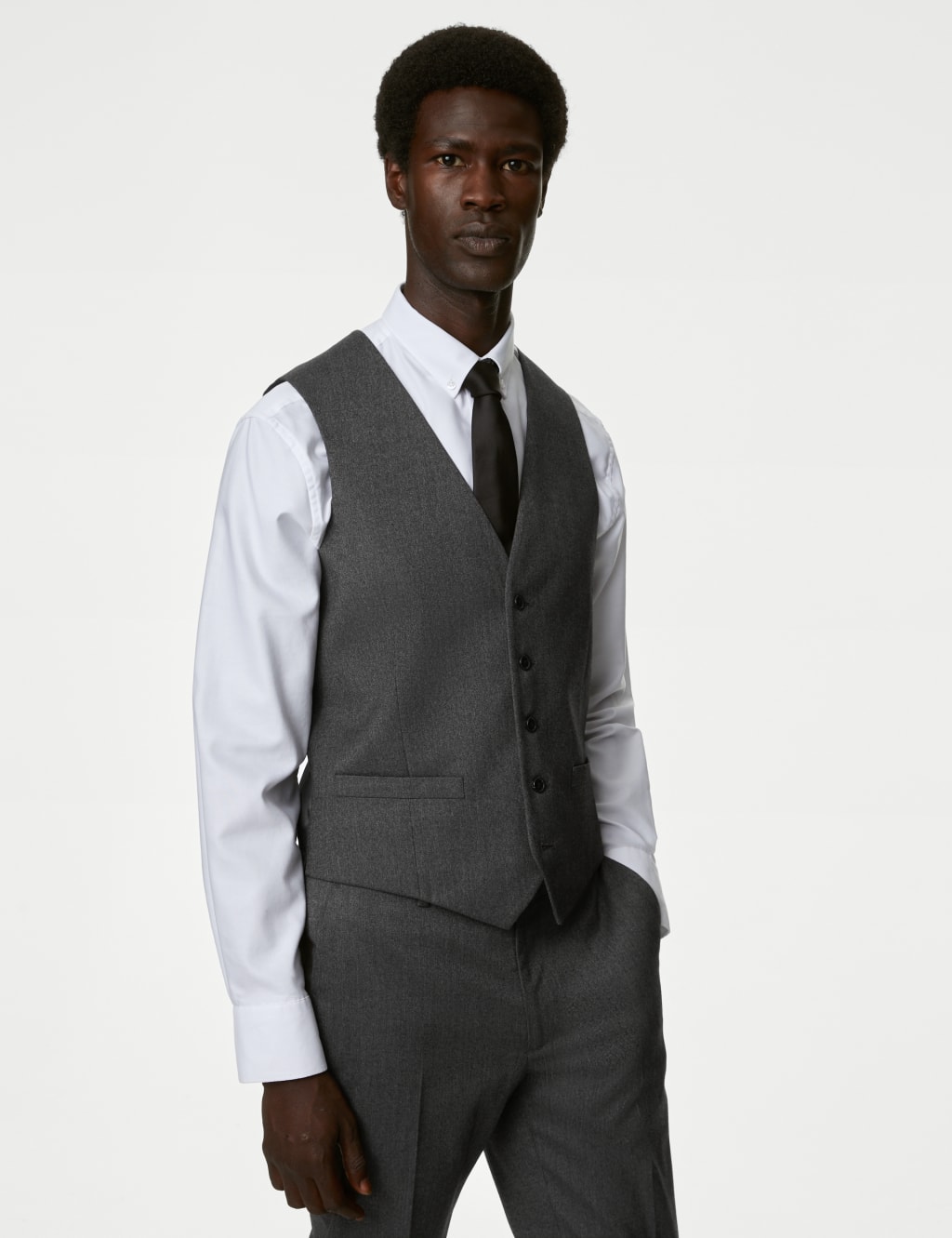 Slim Fit Stretch Textured Suit image 2