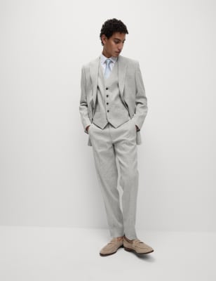 Tailored Fit Italian Linen Miracle™ Suit - CA